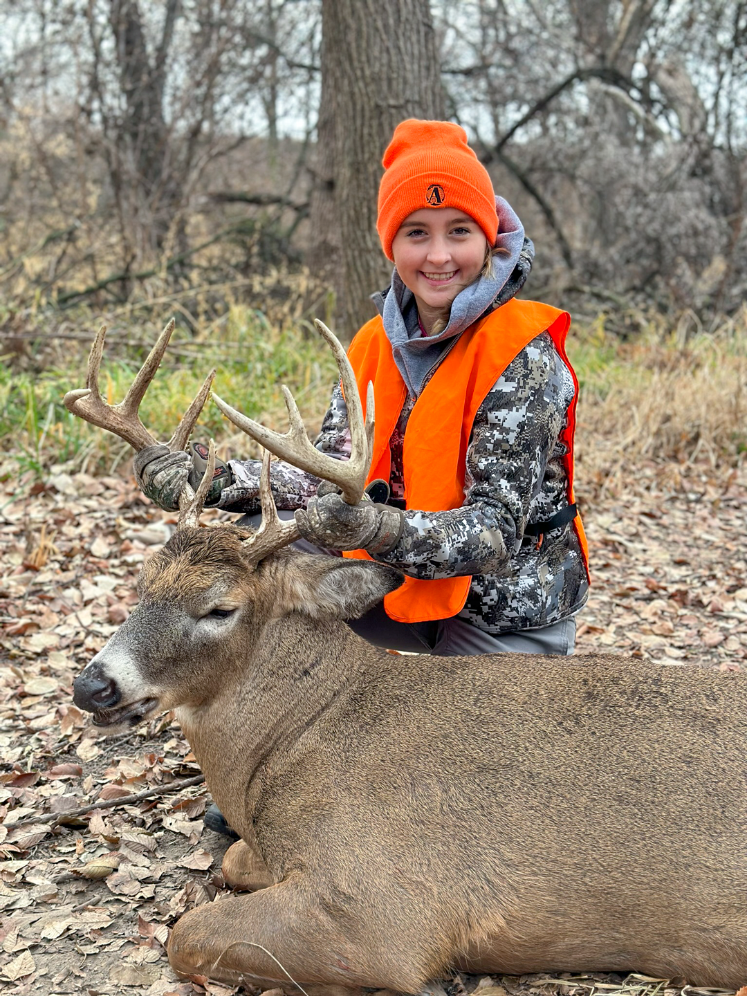 Ella Stofer, Justin's daughter, has continued the family's hunting tradition by deer hunting with dad each year and trapshooting. photo courtesy of Justin stofer