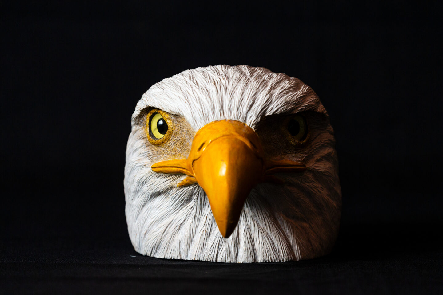 Lon Bernth, carver of this bald eagle, has always loved art. A school principal for more than 30 years, he would always have a project close by in case he had extra time to work.