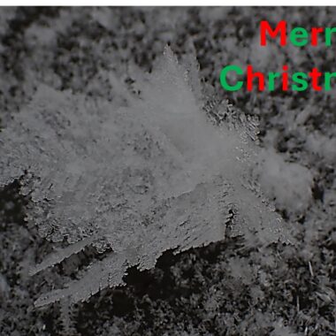 Ice crystals on a frozen lake. Photo by Daryl Bauer, Nebraska Game & Parks Commission.