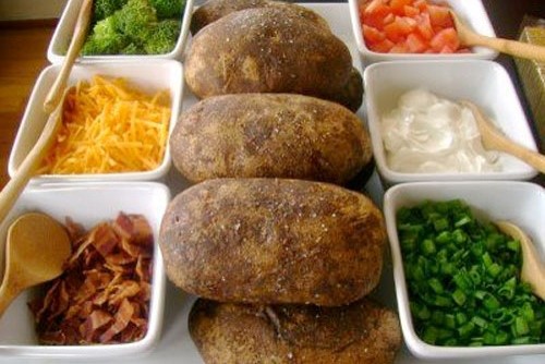 Baked potato buffet.