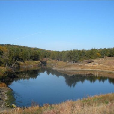 Niobrara State Park Pond viewed from dam.