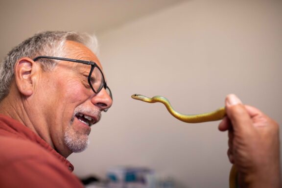 Herpetologist Dennis Ferraro.