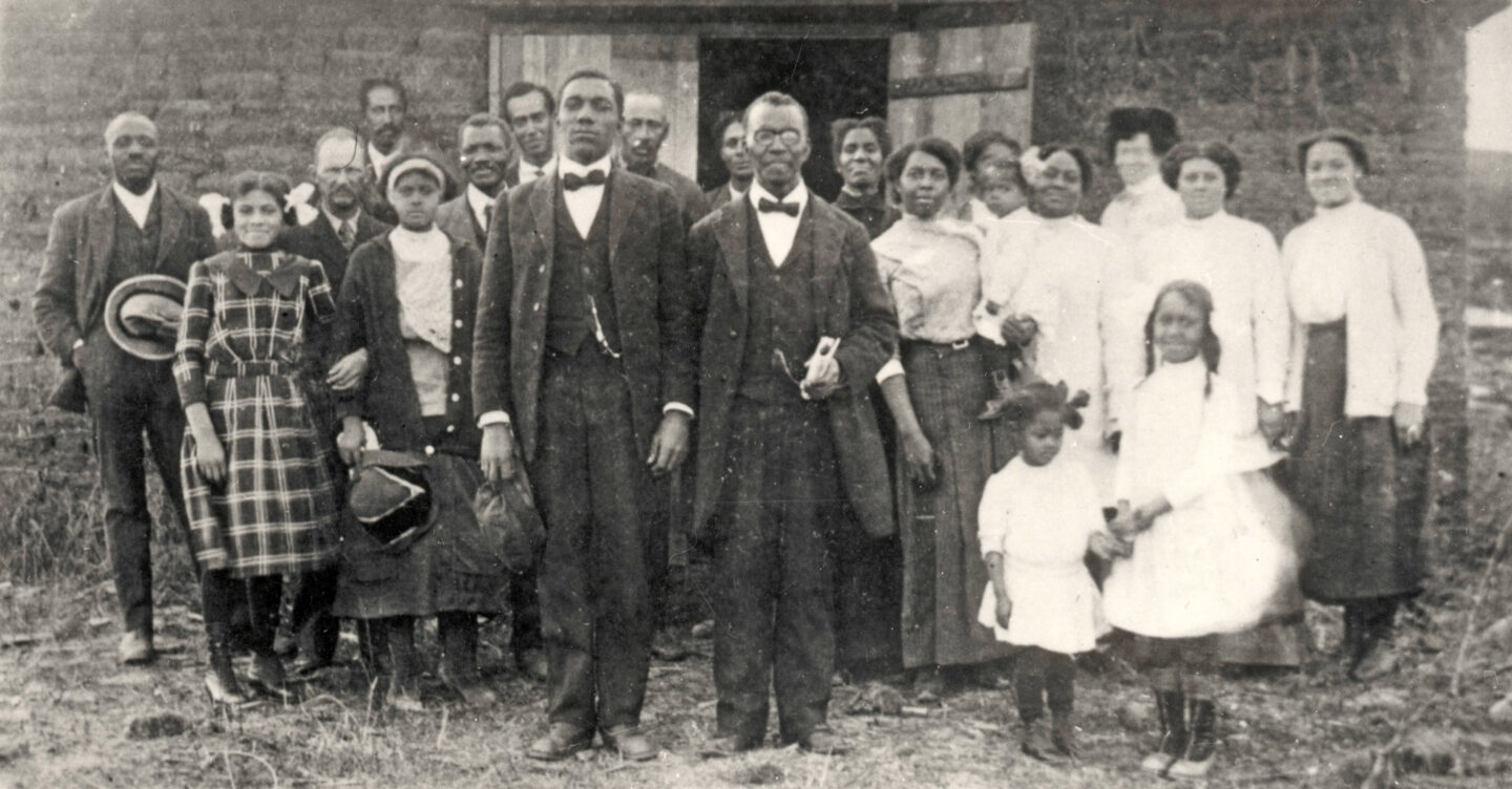 Church at DeWitty, built by members of the congregation, circa 1910. NSHS RG2301-1-3.