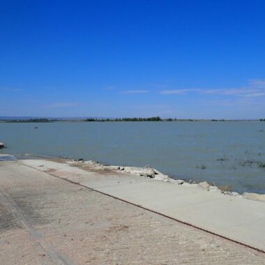 Boat ramp on Whitney Reservoir.