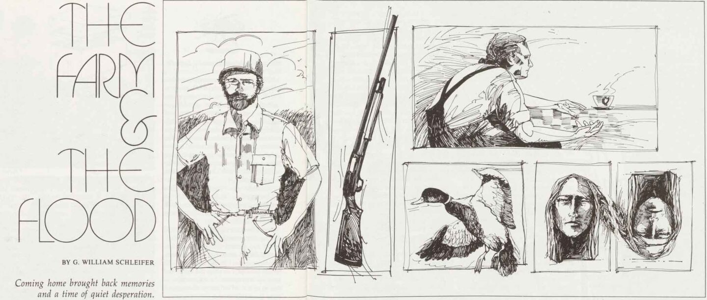 Hunting illustration by Christine Mercer.