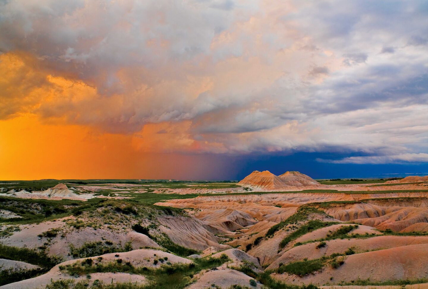  Grier captured a storm moving over the badlands in Sioux County.