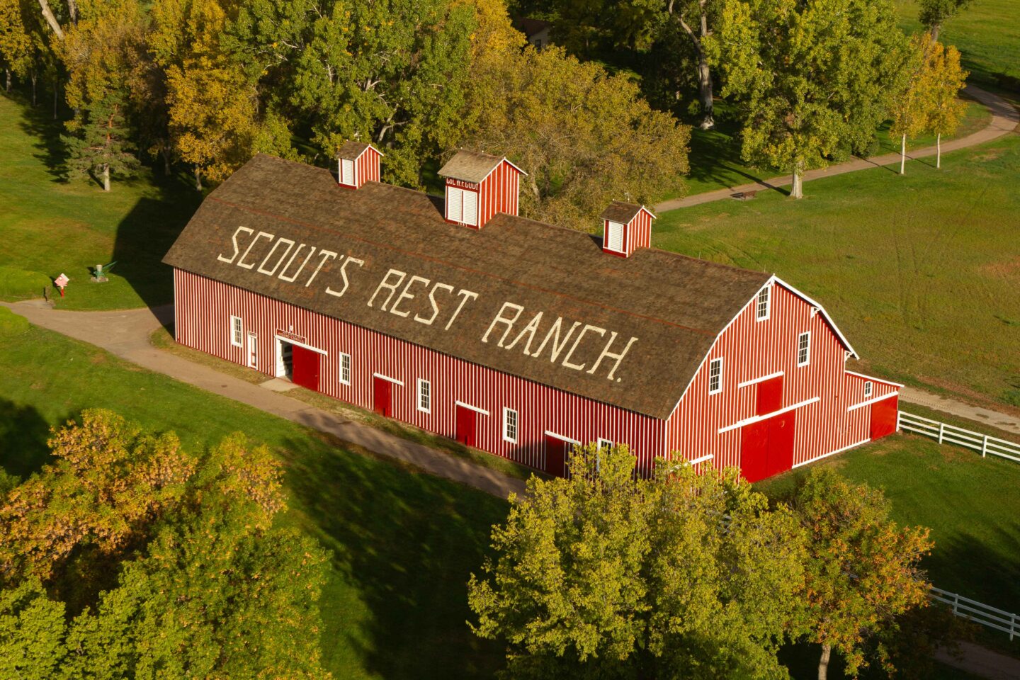 Scout’s Rest Ranch, after a fresh coat of paint, 2014.