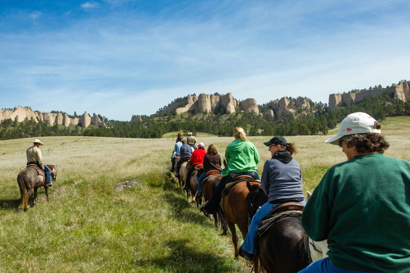 Nowadays, Fort Robinson is known for many activities, including its trail rides, 2014.
