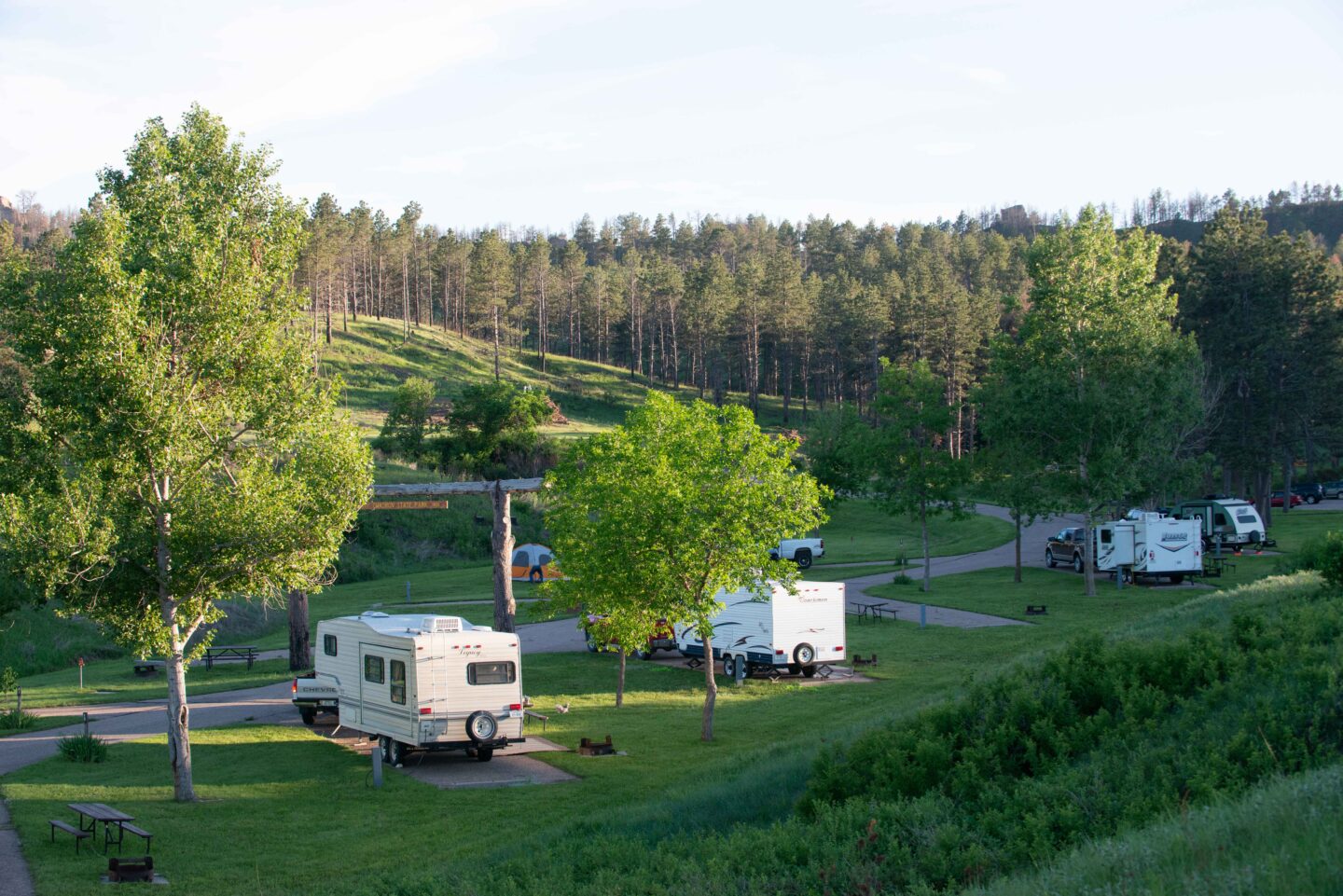 Campers still enjoy the spacious sites at Chadron State Park, 2015.