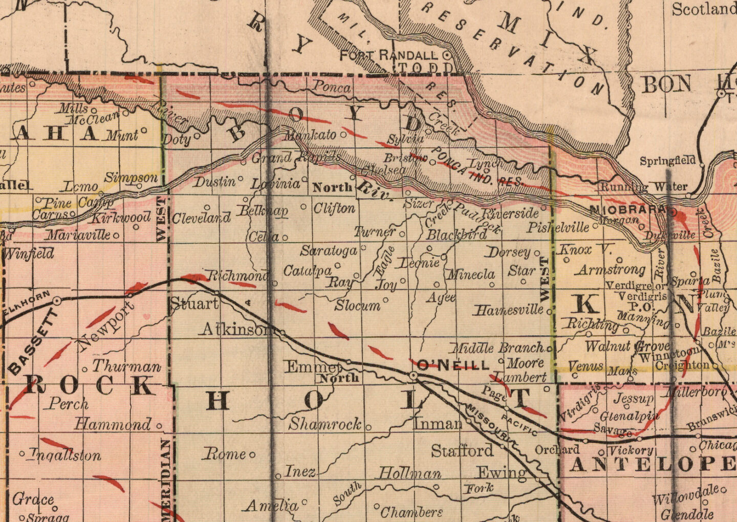 The new Boyd County in 1892. 
NSHS M782 1892 R15
