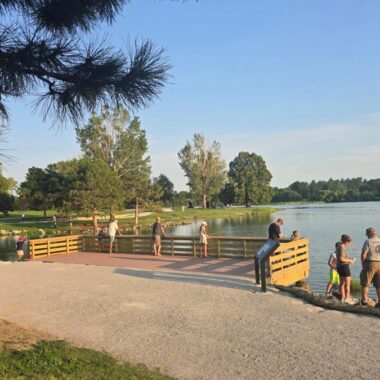 Angler access platform at Holmes Lake. Nebraska Game & Parks Commission photo.